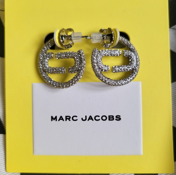 Marc Jacobs Small Pave Hoops - Picture 3 of 12